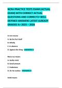 NCRA PRACTICE TESTS EXAM &lpar;ACTUAL EXAM&rpar; WITH CORRECT ACTUAL QUESTIONS AND CORRECTLY WELL DEFINED ANSWERS LATEST ALREADY GRADED A&plus; 2025 &ndash; 2026