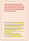 PFSA Exam Practice&vert; Brand New Exam Questions with 100&percnt; Correct Clear Verified Answers&vert; All Graded A&plus;&vert;Latest Premium Update&vert;100&percnt; Guaranteed Success&period;