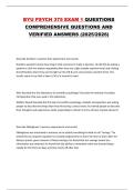 BYU PSYCH 375 EXAM 1 COMPREHENSIVE QUESTIONS AND VERIFIED ANSWERS &lpar;2025&sol;2026&rpar;