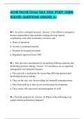 ACHE FACHE EXAM Q&A 2026 STUDY GUIDE SOLVED QUESTIONS GRADED A&plus;