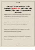 ACE Group Fitness Instructor EXAM