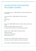 INS 3003 FSU FINAL EXAM QUESTIONS WITH CORRECT ANSWERS
