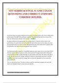STC SERIES 66 GREENLIGHT EXAM QUESTIONS AND CORRECT ANSWERS&period; VERIFIED 2025&sol;2026&period;
