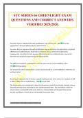 STC SERIES 66 GREENLIGHT EXAM QUESTIONS AND CORRECT ANSWERS&period; VERIFIED 2025&sol;2026&period;