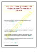 SWA TEST 1 EXAM QUESTIONS AND CORRECT ANSWERS&period; VERIFIED 2025&sol;2026