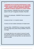 GUIDEWIRE POLICYCENTRE PROFFESIONAL EXAM  NEWEST ACTUAL EXAM COMPLETE 100 QUESTIONS  AND CORRECT DETAILED ANSWERS &lpar;VERIFIED  ANSWERS&rpar; &vert;ALREADY GRADED A&plus;&vert;&vert; LATEST EXAM&excl;&excl;&excl;