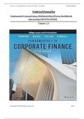 Solution Manual for Fundamentals of Corporate Finance 5th Edition | Parrino, Kidwell & Gillan