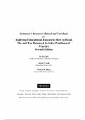 Test Bank For Applying Educational Research How To Read&comma; Do&comma; and Use Research To Solve Problems of Practice 7th Edition By Gall&comma; Joyce Gall&comma; Walter Borg