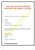 WGU C836 FINAL EXAM UPDATED QUESTIONS AND CORRECT ANSWERS.