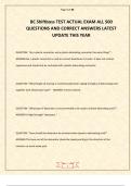BC Shiftboss EXAM COMPLETE NEWEST QUESTIONS AND VERIFIED SOLUTIONS LATEST UPDATE THIS YEAR