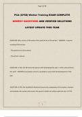 PCA-CFSS Worker Training TEST ACTUAL EXAM ALL QUESTIONS AND CORRECT ANSWERS LATEST UPDATE THIS YEAR