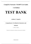 Test Bank for CompTIA Network&plus; N10-007 Cert Guide&comma; Deluxe Edition&comma; 1st edition by Anthony J&period; Sequeira 