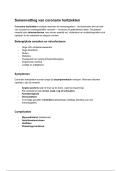 Samenvatting coronaire hartziekten&comma; incl&period; &lpar;instabiele&rpar; angina pectoris en ischemie