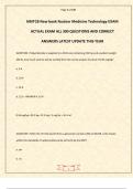 NMTCB New book Nuclear Medicine Technology EXAM ACTUAL EXAM ALL 300 QUESTIONS AND CORRECT ANSWERS LATEST UPDATE THIS YEAR