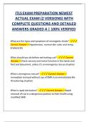 ITLS Exam Preparation 2026 &ndash; 2 Versions of Actual Exam Questions & Detailed Verified Answers &lpar;A&plus; Graded &vert; Latest Update&rpar;