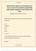 NMTCB Nuclear Medicine Technology Practice Exam 4&comma; 5 & 6 ACTUAL EXAM ALL QUESTIONS AND CORRECT ANSWERS LATEST UPDATE THIS YEAR