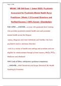 NR 548 Exam 1 Study Guide 2025&colon; Advanced Psychopharmacology Practice Questions & Review