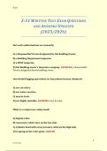 Z-51 WRITTEN TEST EXAM QUESTIONS  AND ANSWERS UPDATED  &lpar;2025&sol;2026&rpar;  
