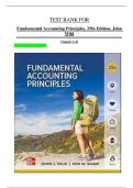 Fundamental Accounting Principles 25th Edition by Wild&comma; Shaw & Larson &ndash; Complete Test Bank &lpar;Earliest 2026 Edition&comma; Verified&rpar;