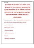 NR 548 Final Exam Study Guide 2025&colon; PMHNP Psychopharmacology Comprehensive Review & Practice Bank
