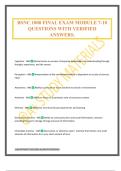 BSNC 1000 FINAL EXAM MODULE 7-10 QUESTIONS WITH VERIFIED ANSWERS&period;