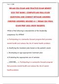 NR 668 CEA Exam Study Guide 2025&colon; PMHNP Capstone Practice Test Bank