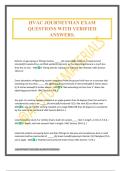HVAC JOURNEYMAN EXAM QUESTIONS WITH VERIFIED ANSWERS&period;
