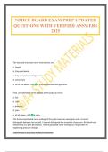 NDHCE BOARD EXAM PREP UPDATED QUESTIONS WITH VERIFIED ANSWERS 2025