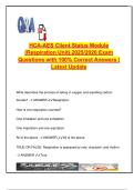 HCA Client Status &ndash; Respiration Unit &ndash; 2025&sol;2026 &ndash; 30 Q&As &ndash; Normal Ranges&comma; Abnormal Patterns&comma; Pulmonary Tests &vert; Verified A&plus;