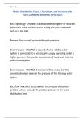 Water Distribution Exam 1 Questions and Answers with 100&percnt; Complete Solutions UPDATED&excl;&excl;&excl;&period;