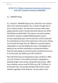 API RP 574 4 Piping Components Questions and Answers with 100&percnt; Complete Solutions UPDATED&excl;&excl;&excl;