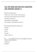 AEA TEST BANK 2025 PRACTICE QUESTIONS AND ANSWERS GRADED A&plus;