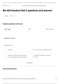 Bio 253 Hondros Test 2 questions and answer