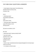 IPHY 4580 EXAM 1QUESTIONS & ANSWERS