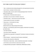 IPHY 4580 SLEEP PHYSIOLOGY EXAM -1