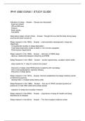 IPHY 4580 EXAM 1 STUDY GUIDE