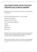 AFAA GROUP FITNESS ACTUAL EXAM 2026 QUESTIONS AND COMPLETE ANSWERS
