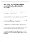 AFAA GROUP FITNESS COMPREHENSIVE EXAM SCRIPT 2026 QUESTIONS WITH SOLUTIONS