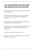 AFAA GROUP FITNESS EXAM STUDY GUIDE 2026 QUESTIONS WITH FULL SOLUTIONS