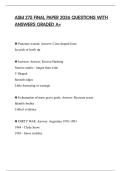 ASM 275 FINAL PAPER 2026 QUESTIONS WITH ANSWERS GRADED A&plus;