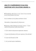 ASM 275 COMPREHENSIVE EXAM 2026 QUESTIONS WITH SOLUTIONS GRADED A&plus;