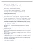TRU BIOL 1593 midterm 1 questions and answers