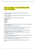 PAT 201 WEEK 11 EXAM QUESTIONS AND ANSWERS 