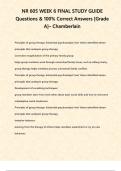 NR 605 WEEK 6 FINAL STUDY GUIDE Questions & 100- Correct Answers -Grade A-&ndash; Chamberlain