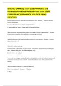 Orthotics CPM Prep Study Guide&sol; Orthotics and Prosthetics Combined Written Boards exam 2 SETS COMPILED WITH COMPLETE SOLUTION NEW&excl;&excl; 2025&sol;2026 