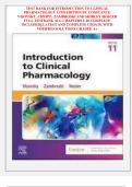 TEST BANK FOR Introduction to Clinical Pharmacology&comma; 11th Edition by Constance G&period; Visovsky&comma; Cheryl H&period; Zambroski&comma; and Shirley M&period; Hosler ISBN&colon; 9780443113369 ALL CHAPTERS COVERED 100&percnt; VERIFIED A&plus; GRADE ASSURED&excl;&excl;&excl;&excl;&excl;NEW LATEST UPDATE&excl;&excl;&excl;&excl;&excl;