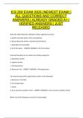 ICS 200 EXAM 2025 &lpar;NEWEST EXAM&rpar; ALL QUESTIONS AND CORRECT ANSWERS ALREADY GRADED A&plus; VERIFIED ANSWERS JUST RELEASED