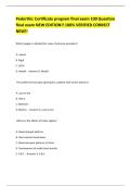 Pedorthic Certificate program final exam 100 Question final exam NEW EDITION&excl;&excl; 100&percnt; VERIFIED CORRECT NEW&excl;&excl;