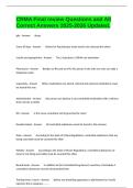 CRMA Final review Questions and All Correct Answers 2025-2026 Updated&period;