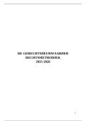 Gerechtsdeurwaarder &ndash; Rechtsmethodiek &lpar;2025&ndash;2026&rpar;&comma; overzicht en uitgebreide leermaterie